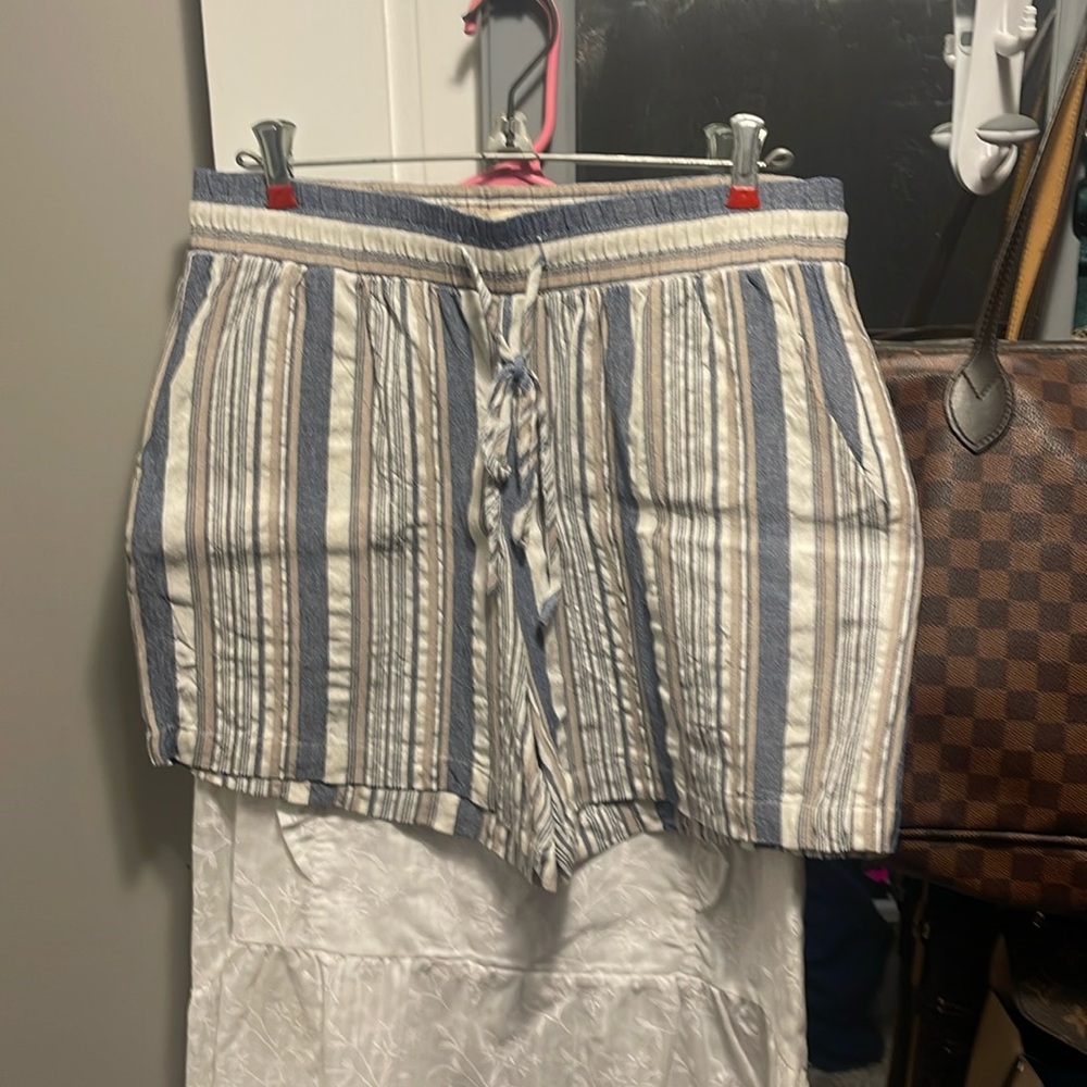 Large cotton shorts I bought with the white cotton shirt
